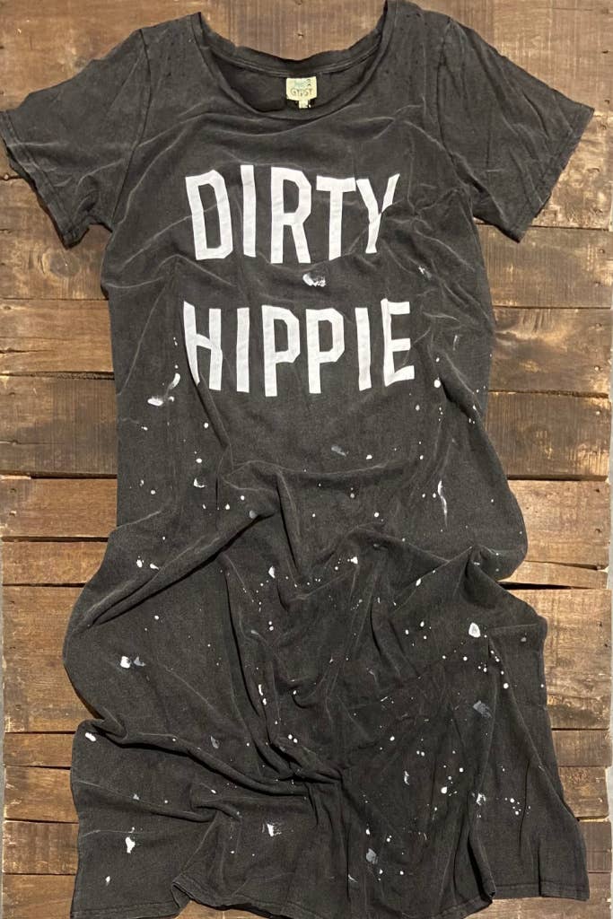 Jaded Gypsy - Dirty Hippie Dress - Vintage Black: ONE SIZE