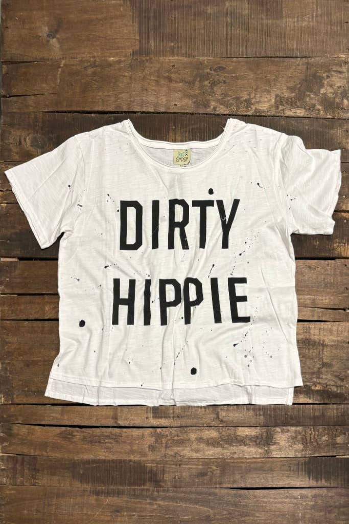 Jaded Gypsy - Dirty Hippie Tee - Parchment: One Size