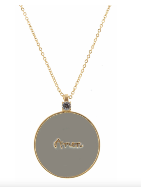 Jane Marie: Amen Pendant Necklace - 32